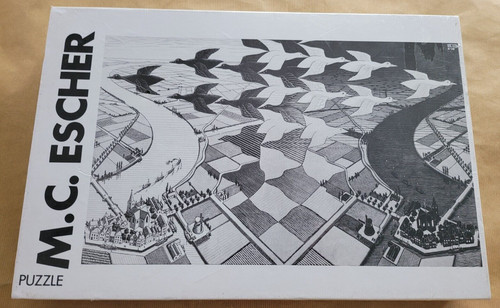 Puzzle escher tag - c.,