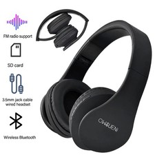 Bluetooth On Over Ear Wireless Premium Kopfhörer Stereo Faltbares Kopfhörer Neu