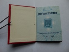 DDR Mitgliedsbuch Freier