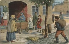 Polen Strassenverkauf in Toreinfahrt Künstler