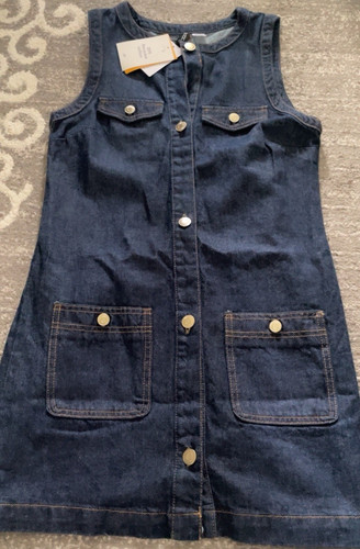 Mädchen jeans latzkleid - h&m, jeans-latzkleid