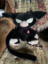  schwarzer Marsupilami Plüsch *swinging* 1989 ca. 47cm  vintage elektrisch