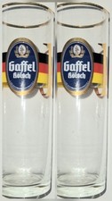 Gaffel Kölsch - 2 Gläser - WM Deutschland 2010 - Kölschglas 0,2l - Bierglas