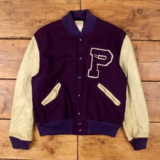Vintage Dehen Jackets Varsity Jacket L 60s Bomber Letterman USA Made Purple