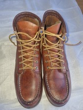 RED WING Moc Toe 875 Boots Damen EU 38,5 Weite D Leder rotbraun 