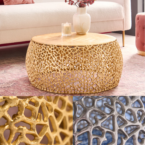 Runder couchtisch abstract - couchtisch,