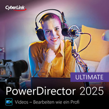 CyberLink PowerDirector 2025 Ultimate (Download) 64-Bit Windows 11/10 eMail ESD