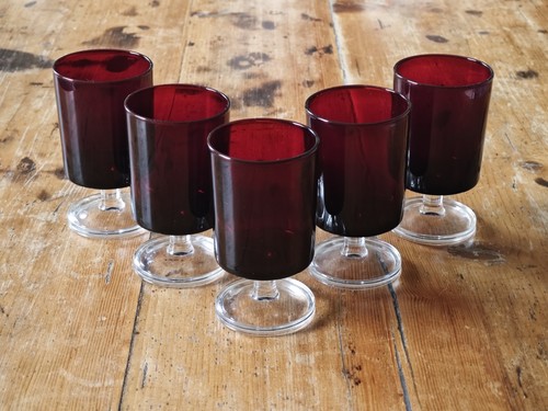 Likörgläser cavalier rot - 5,