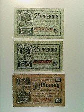 Notgeld Kreis Simmern, 2x 25