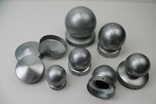 Pfostenkappe rund Blech 1mm gelocht verzinkt -Metall Deckel Zaun Abdeckung Säule