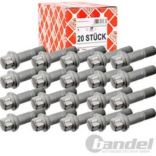 20x FEBI RADSCHRAUBE KUGELBUND