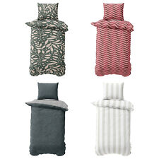 Jersey Bettwäsche Set 135x200 / 155x220 kuschelig weiche Baumwolle Bettbezüge