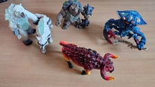 Schleich Set - ELDRADOR® CREATURES 5 Stk (Krabbe, Stier, Bär, Wolf, Schildkröte)