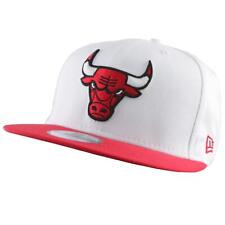 New Era Snapback Cap 9FIFTY Chicago Bulls TEAM Weiß Rot NBA Kappe Verstellbar