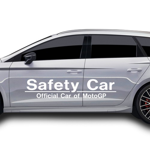 Safety car aufkleber set - 2x,