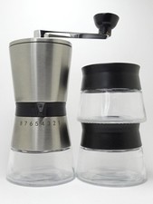 Manuelle Kaffeemühle (wie ODWS) mit 3 Gläsern und Deckel – guter Zustand