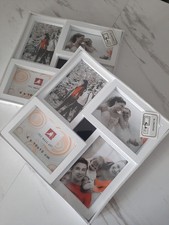 2x Bilderrahmen für 4x 10x15 cm - weiß - 30x30cm - NEU für 8 Fotos The Wall Art