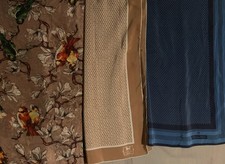 Konvolut 3 Seidentücher Vintage echt Seide Juschi Fraas Aigner Tücher Schal