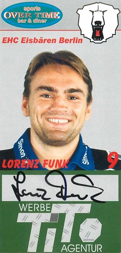 Autogramm lorenz funk - autogramm,