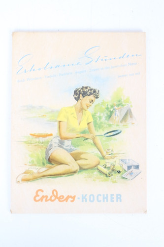 Enders kocher pappschild 50er - enders-kocher,