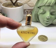 Parfum Miniatur Herz Anhänger Knowing Estee Lauder 3,5 ml EDP Rarität ?