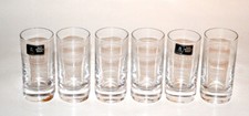 Glas Kristall 6 HOCHWERTIGE Gläser SPIEGELAU 8 x 3,5 cm Vodka Obstler Schnaps: