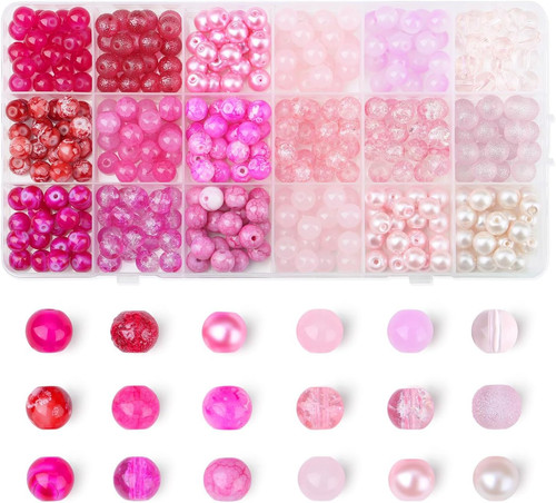 8mm rosa perlen - rosa,