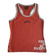 BACARDI DAMEN UNTERHEMD STRAND FITNESSSTUDIO BAUMWOLLE ORANGE GRÖSSE M