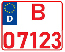 1 Kennzeichen | 220 x 200 mm |