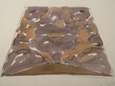 WILHELM LOTH   Aquarell von 1990  Frauentorso