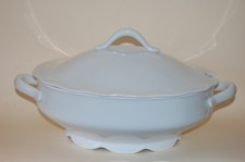 Suppenterrine Ragout groß Feston Chrysantheme Saarland weiss Rosenthal