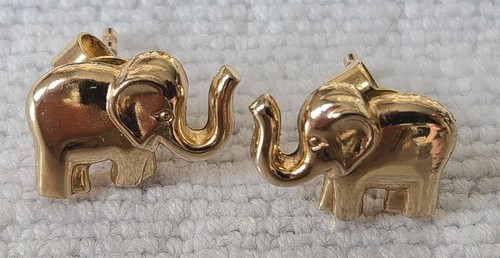 Gold ohrringe elefanten 375 - gold,
