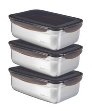 LocknLock: 3x Edelstahl Dose