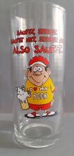 Bierkrug Bierglas Glaskrug Glas 0,5 l Spruch 18 cm hoch Spruchglas Spruchkrug