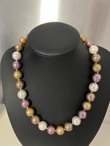 Muschelkernperlen collier - muschelkernperlen,