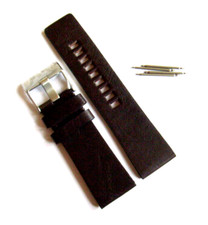 DIESEL Original Ersatzband Lederarmband DZ2039 Uhrband Braun watch strap 27 mm