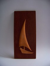 TEAK Midcentury Wandbild