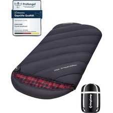 Schlafsack XXL Baumwolle Flanell für Erwachsene Camping Winter Outdoor 220x100cm