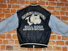 *PELLE PELLE 1978 MARC BUCHANAN VINTAGE LEDERJACKE*BULLDOGS*BLAU*GR: XL*TIP TOP