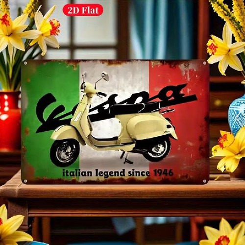 Blechschild vespa italian - vespa,