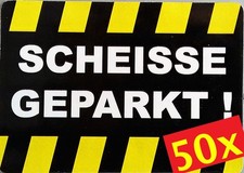 50 Falschparker AUFKLEBER