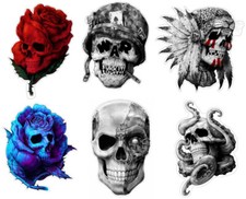 Mini Aufkleber-Set Schädel