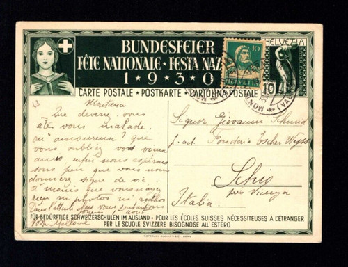 Schweiz 1930 bundesfeier - schweiz,