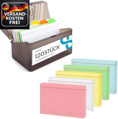 Karteikarten set 250 - a6, (250