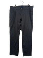 WALBUSCH Herren Stoffhose Gr. 27 (DE 50 L) Schwarz Klassisch Baumwolle