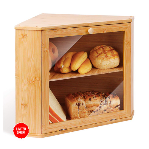 Bambus brotkasten etagen - brotkasten,