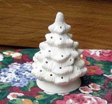 S-0405AB -  Schrühware - Keramik-Rohling - Weihnachtsbäumchen mit Sockel - 11 cm