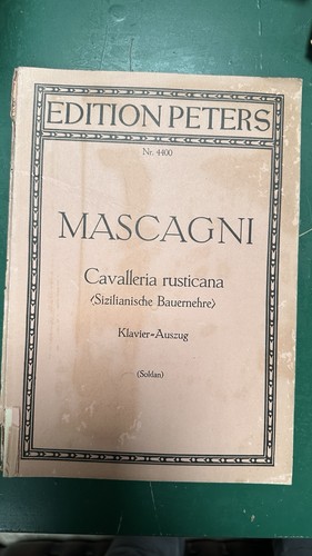 Mascagni cavalleria - -,