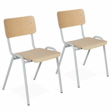 2-teiliges Stapelstuhl-Set