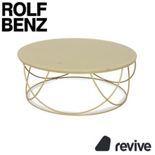Rolf Benz 8770 Glas Grün Oliv Couchtisch 80 cm